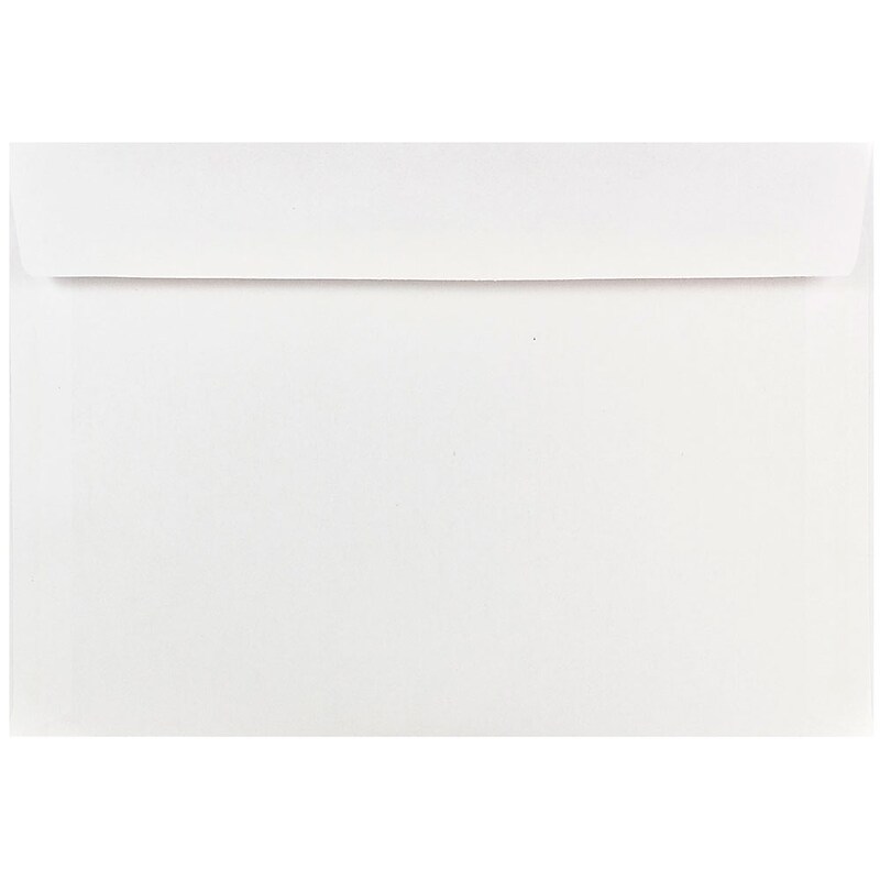 JAM Paper 7 x 10 Booklet Commercial Envelopes, White, 25/Pack (5528) image 1