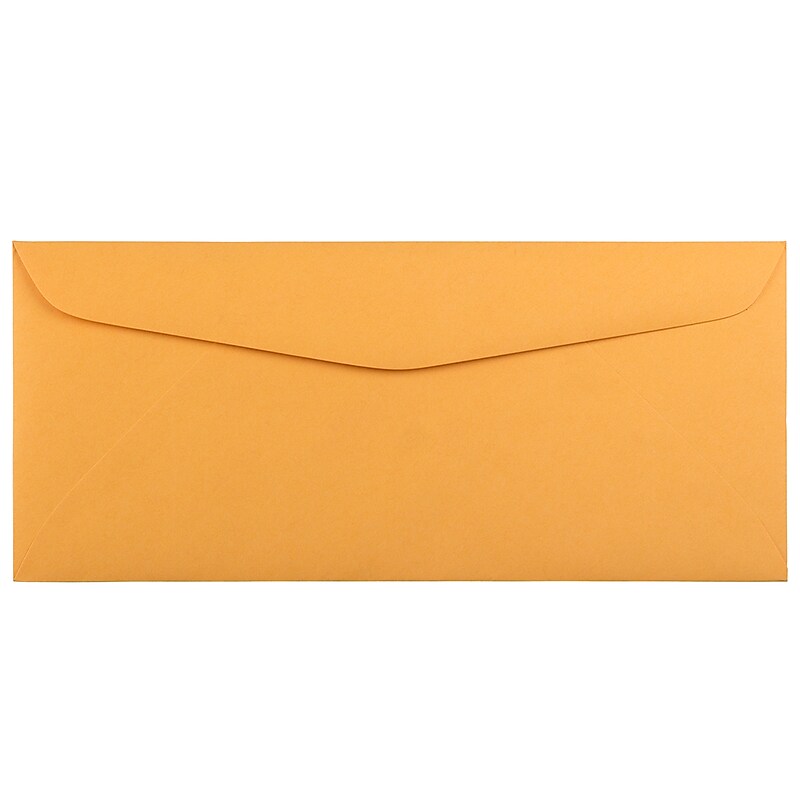 JAM Paper Kraft #12 Business Commercial Envelope, 4 3/4" x 11", Manila Brown Kraft, 500/Pack (80762H) image 1