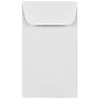 JAM Paper #3 Coin Business Envelopes, 2.5 x 4.25, White, Bulk 250/Box (1623183H)~#|#~sp111772482_sc7