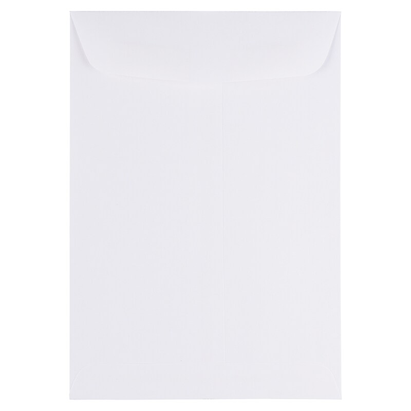 JAM Paper 7 x 10 Open End Catalog Envelopes, White, 50/Pack (1623194i) image 1