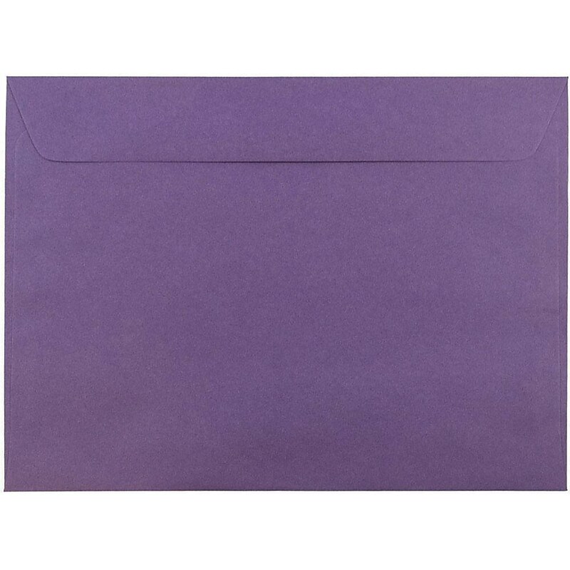 JAM Paper 9 x 12 Booklet Envelopes, Dark Purple, 25/Pack (572312532) image 1