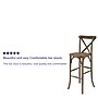 Flash Furniture Wood X-Back Bar Stool, Dark Antique (XAXBARGO)~#|#~sp112115572_sc7