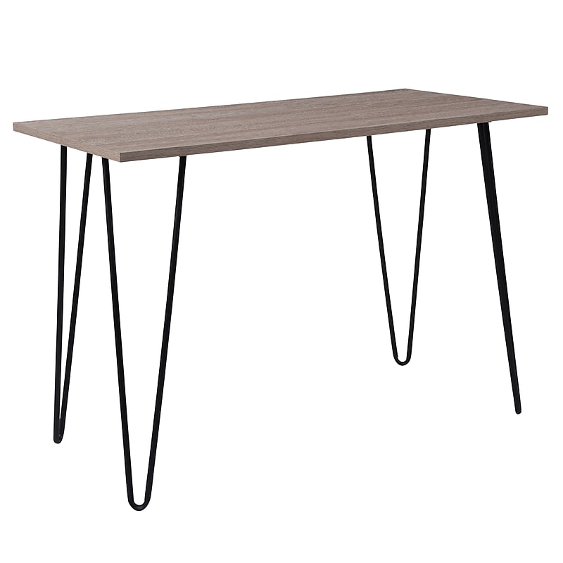 Flash Furniture Oak Park Collection Console Table, Driftwood (NANJH1702) image 1