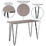 Flash Furniture Oak Park Collection Console Table, Driftwood (NANJH1702)~#|#~sp112115688_sc7
