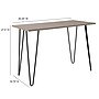 Flash Furniture Oak Park Collection Console Table, Driftwood (NANJH1702)~#|#~sp112115689_sc7