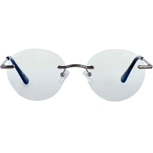 Gry Mattr STUDIOUS No Power Blue Light Computer Glasses, Shiny Gunmetal