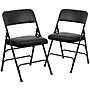 Flash Furniture HERCULES Series Vinyl Folding Chair, Black, 2/Pack (2HAMC309AVBK)~#|#~sp112116883_sc7