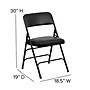 Flash Furniture HERCULES Series Vinyl Folding Chair, Black, 2/Pack (2HAMC309AVBK)~#|#~sp112116889_sc7