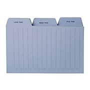 Noted by Post-it® Brand, Blue Tab Notes, 3" x 4", 90 Sheets/Pad, 1 Pad/Pack (NTD-TAB-BLU)