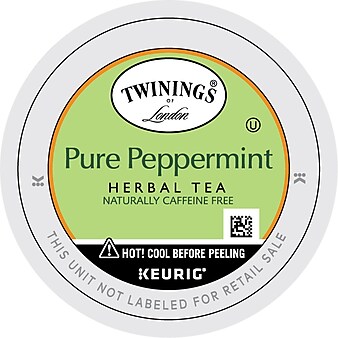 Twinings of London Pure Peppermint Herbal Tea, Keurig® K-Cup® Pods, 96/Carton (TNA85813CT)