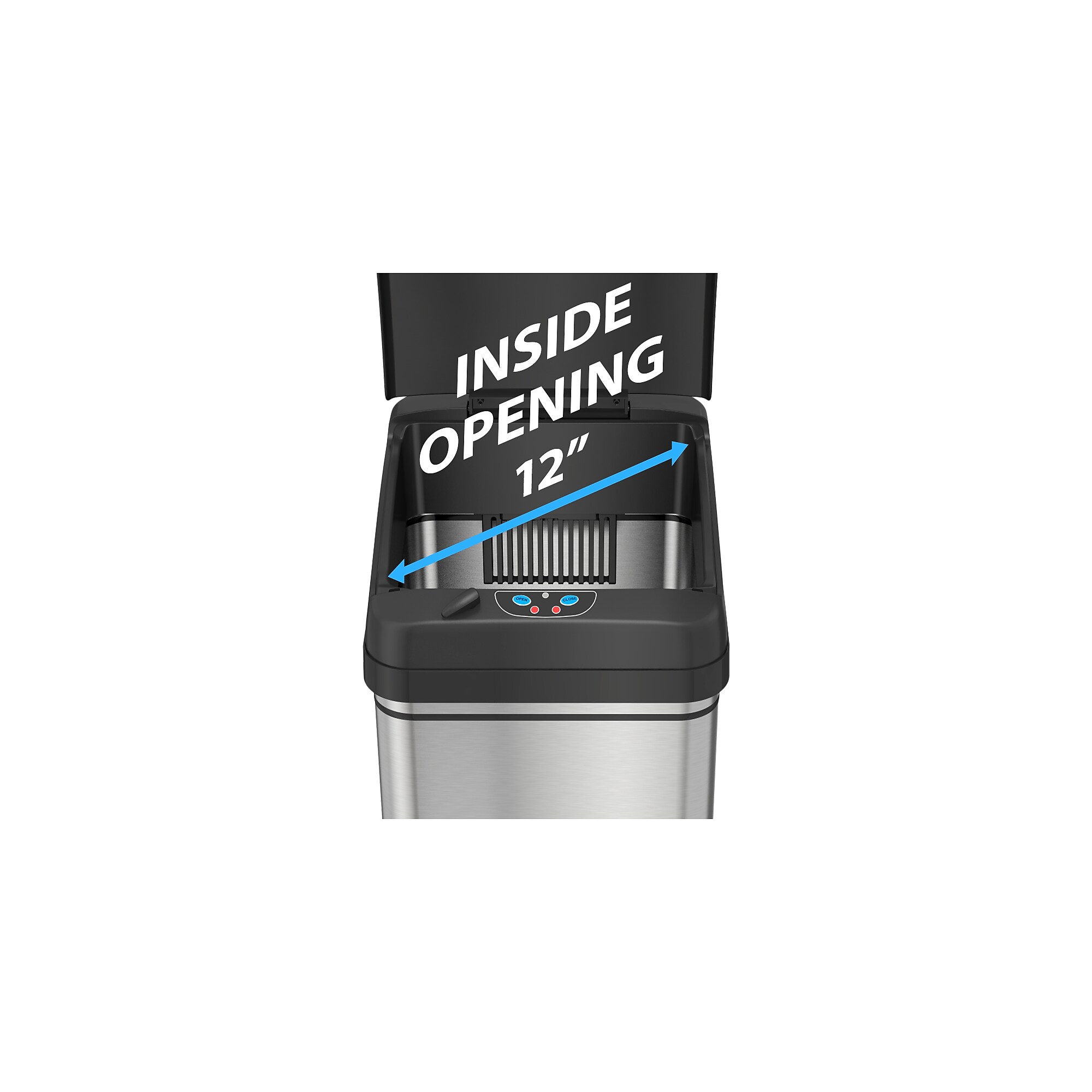 iTouchless Stainless Steel Sensor Trash Can, 13 Gallon, Silver (DZT13) Sansujyuku sansujyuku.com