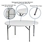 Flash Furniture Elon Folding Table, 60.75" x 60.75", Granite White (DADYCZ1GW)~#|#~sp112222211_sc7