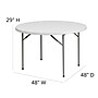 Flash Furniture Kathryn Folding Table, 48" x 48", Granite White (RB48R)~#|#~sp112222404_sc7