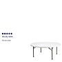 Flash Furniture Elon Folding Table, 71" x 71", Granite White (DADYCZ180RGW)~#|#~sp112222431_sc7