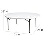Flash Furniture Elon Folding Table, 71" x 71", Granite White (DADYCZ180RGW)~#|#~sp112222433_sc7