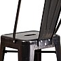Flash Furniture Kai Contemporary Metal Slat Back Bar Stool, Black-Antique Gold (CH3132030GBBQ)~#|#~sp112224813_sc7