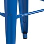 Flash Furniture Kai Industrial Metal Bar Stool without Back, Blue (CH3132030BL)~#|#~sp112224883_sc7