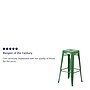 Flash Furniture Kai Industrial Galvanized Steel Barstool without Back, Green (CH3132030GN)~#|#~sp112224887_sc7