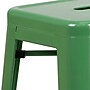 Flash Furniture Kai Industrial Galvanized Steel Barstool without Back, Green (CH3132030GN)~#|#~sp112224889_sc7