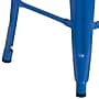 Flash Furniture Kai Industrial Galvanized Steel Counter Stool without Back, Blue (CH3132024BL)~#|#~sp112224900_sc7