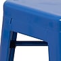 Flash Furniture Kai Industrial Galvanized Steel Counter Stool without Back, Blue (CH3132024BL)~#|#~sp112224902_sc7