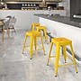Flash Furniture Kai Industrial Galvanized Steel Counter Stool without Back, Yellow (CH3132024YL)~#|#~sp112224903_sc7