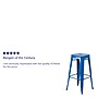 Flash Furniture Kai Industrial Metal Bar Stool without Back, Blue (CH3132030BL)~#|#~sp112224948_sc7