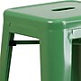 Flash Furniture Kai Industrial Galvanized Steel Barstool without Back, Green (CH3132030GN)~#|#~sp112224958_sc7
