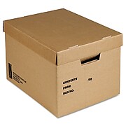 15" x 15" x 12" File Box, Brown, 25/Bundle (8115014554036)