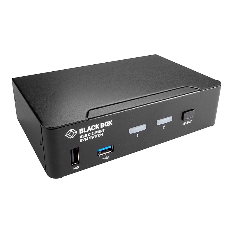 Black Box USB-C 4K KVM Switch, 2-Port (KVMC4K-2P) image 1