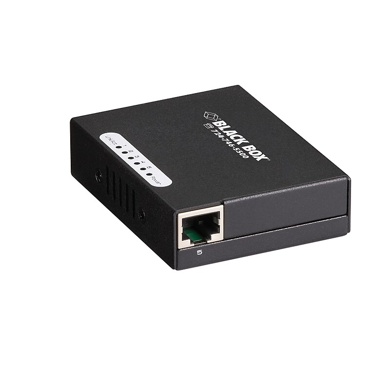 BlackBox LBS005 Series Fast Ethernet (100-Mbps) Switch - 10/100-Mbps Copper RJ45, USB Powered (LBS005A) image 1