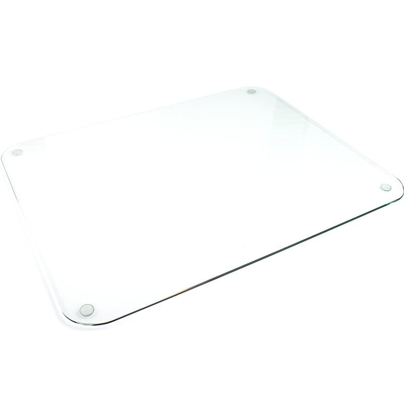 Floortex Glaciermat Glass Desk Pad, 36" x 20", Clear (FCDE2036G) image 1
