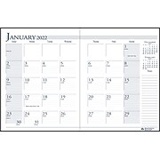 2022 House of Doolittle 8.5" x 11" Monthly Appointment Planner, Black (26002-22)
