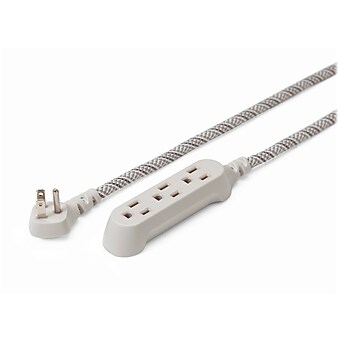 360 Electrical 3-Outlet Power Strip, French Gray (360429-FG-8ES-C1)