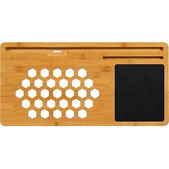 LapGear 22" x 11" Lap Board, Natural Bamboo/Black (77001)
