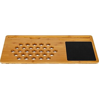 LapGear 22" x 11" Lap Board, Natural Bamboo/Black (77001)
