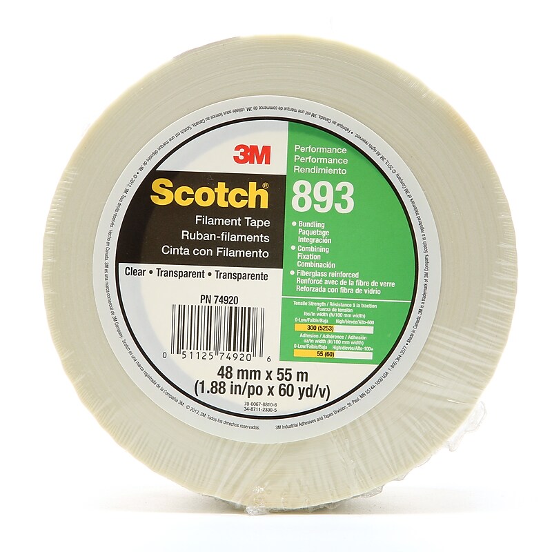 Scotch® Filament Tape, 1.88" x 60" yds. (893) image 1