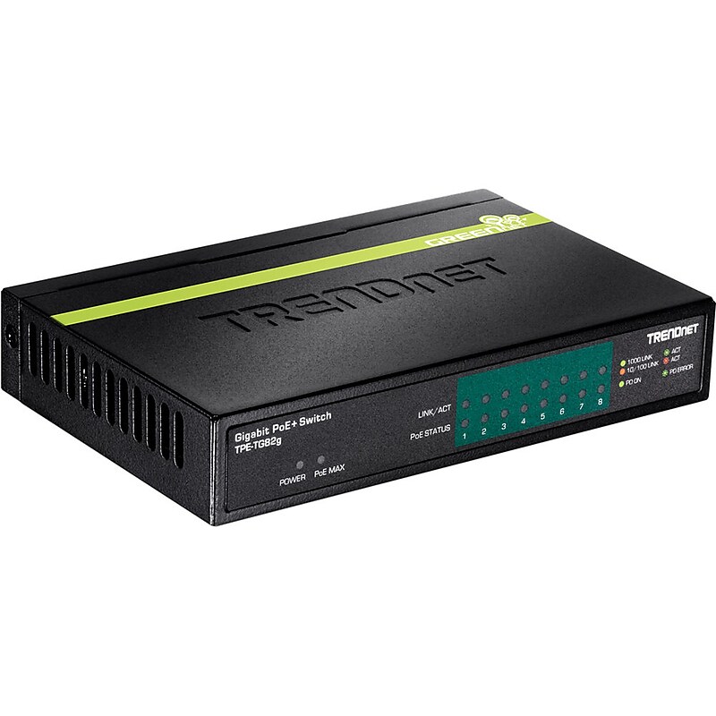 TRENDnet 8-Port Gigabit Ethernet Managed Switch (TPE-TG82G) image 1