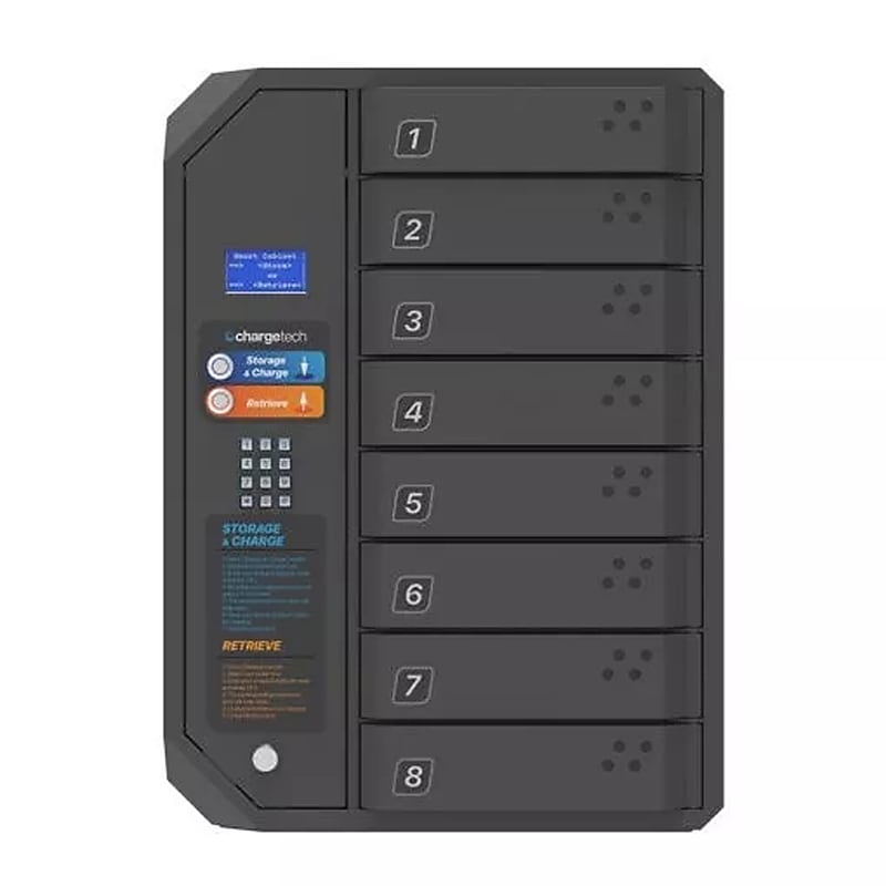 ChargeTech 8 Bay Charging & UV Disinfecting Locker (CT-300119) image 1