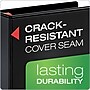 Cardinal XtraLife ClearVue Heavy Duty 1 1/2" 3-Ring View Binders, D-Ring, Black (26311)~#|#~sp112495860_sc7