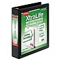 Cardinal XtraLife ClearVue Heavy Duty 1 1/2" 3-Ring View Binders, D-Ring, Black (26311)~#|#~sp112495931_sc7