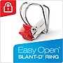 Cardinal Easy Open ClearVue Locking Heavy Duty 3" 3-Ring View Binders, D-Ring, White (10330)~#|#~sp112496056_sc7