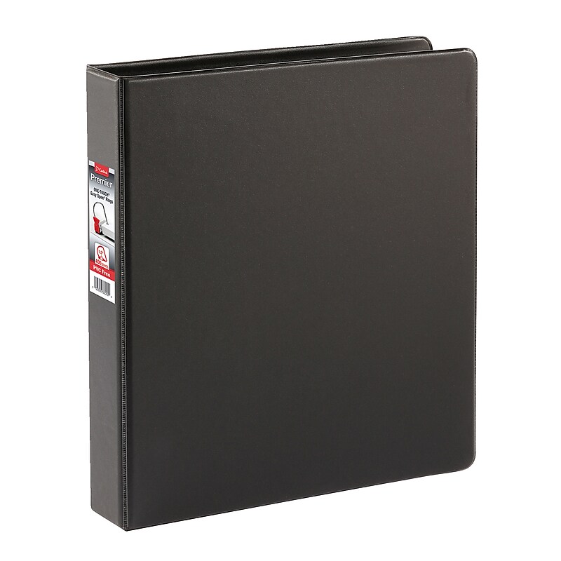 Cardinal EasyOpen Heavy Duty 1 1/2" 3-Ring Non-View Binders, D-Ring, Black (18722) image 1
