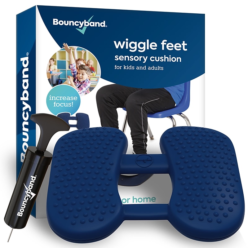 Bouncy Bands Wiggle Feet Sensory Cushion, Blue (BBAWFBL) image 1