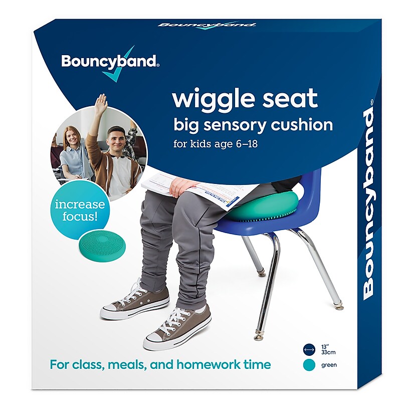 Bouncy Bands Big Sensory Wiggle Seat, Mint (BBAWS33GR) image 1