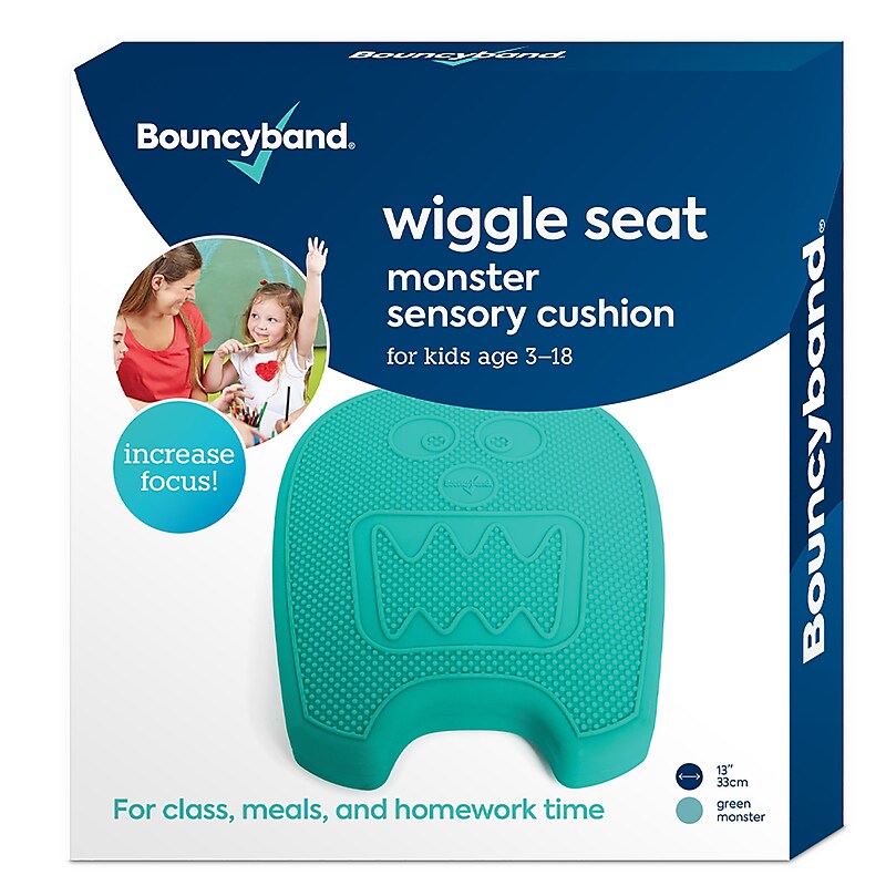 Bouncy Bands Monster Sensory Wiggle Seat, Mint (BBAWSSMOGR) image 1