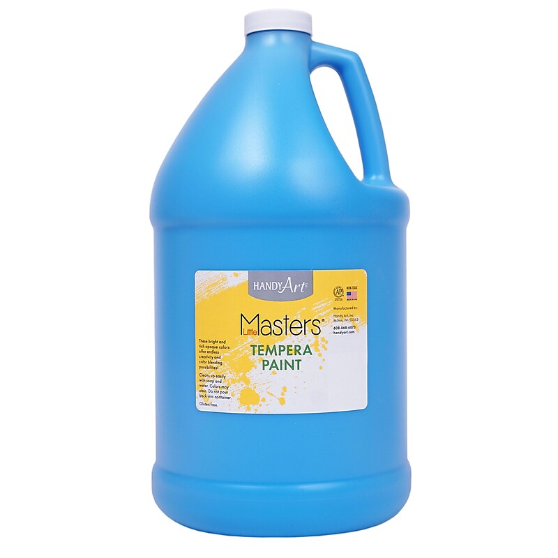 Handy Art Little Masters Tempera Paint, Light Blue, Gallon (RPC204732) image 1