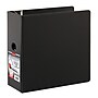 Cardinal Premier One-Touch EasyOpen Heavy Duty 5" 3-Ring Non-View Binders, D-Ring, Black (18762CB)~#|#~sp112745832_sc7
