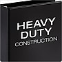 Cardinal Premier One-Touch EasyOpen Heavy Duty 5" 3-Ring Non-View Binders, D-Ring, Black (18762CB)~#|#~sp112745834_sc7