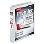 Cardinal Premier ClearVue 1" 3-Ring View Binders, D-Ring, White (11100)~#|#~sp112837629_sc7